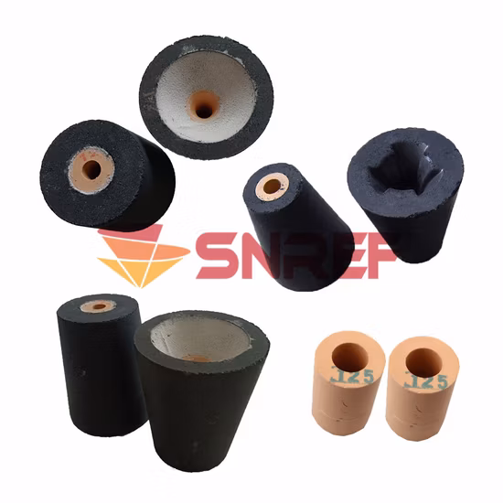 Сопло из циркония 94% Zro2 высокой плотности для промковша